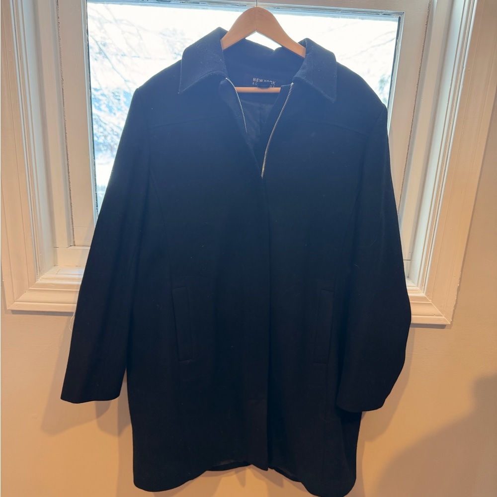 New York & Company Black Wool Blend Jacket